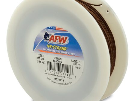 AFW 49-Strand Stainless Steel Shark Leader Wire Cable 300  Online Sale