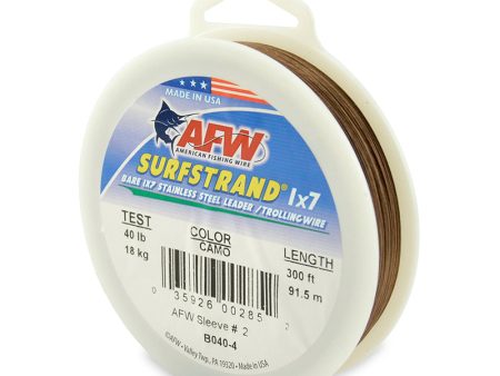 AFW Surfstrand 1x7 Stainless Steel Leader Wire 300  Online Sale