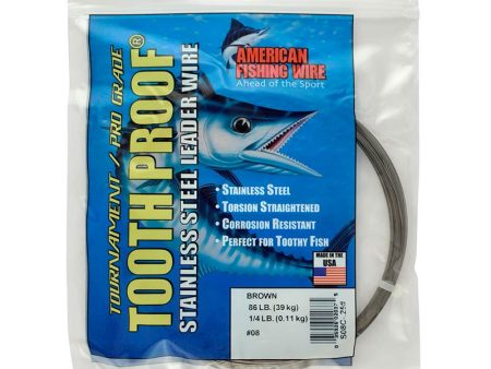 AFW Tooth Proof Stainless Steel Single Strand Leader Wire Discount