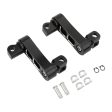 Maxbell Motorcycle Passenger Rear Foot Peg Bracket Mount Kits Foot Peg Clamp Support Black and Argent Cheap