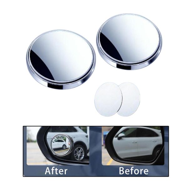 2Pcs Blind Spot Mirror Wide Angle for Byd Yuan Plus Atto3 Cars Trucks Argent Online now